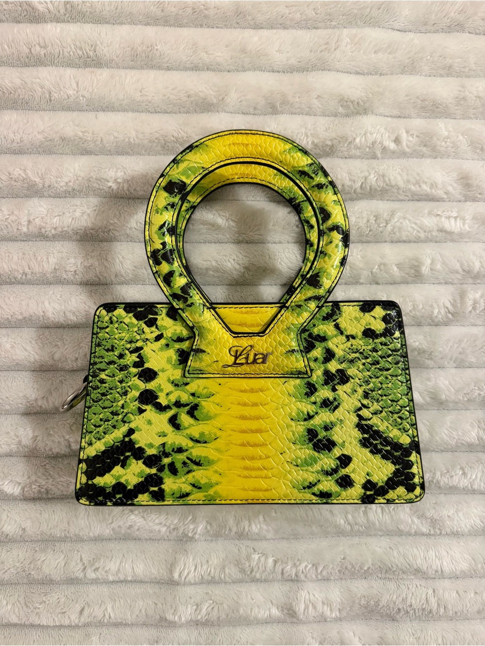 Luar Small Ana Snake Effect Leather Crossbody Bag - Picture 7 of 15